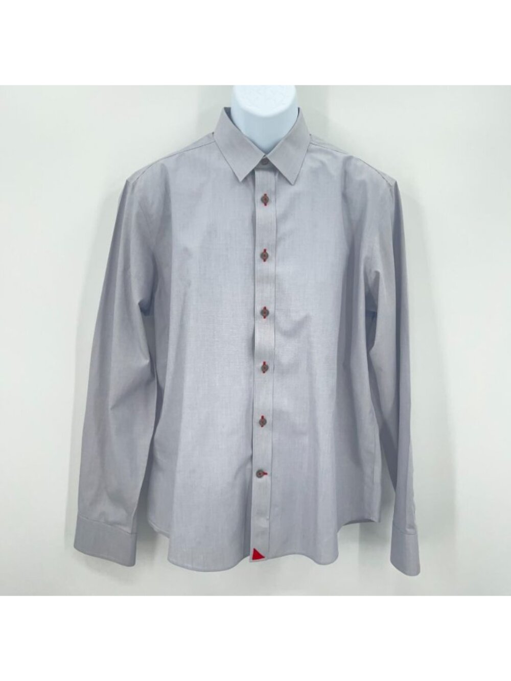 Untuckit Button Down Shirt Mens Large Blue White Grid Long Sleeve Cotton